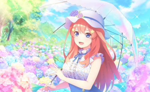 RECOLORED |  After The Rain ☂️↳ ☆ ° Itsuki Nakano ♡ ° ☆