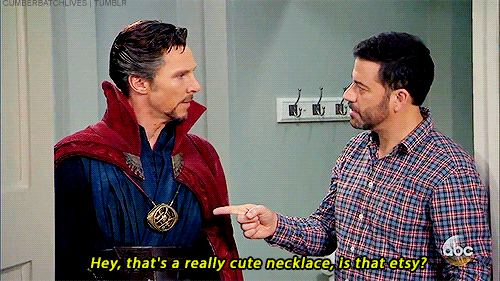 cumberbatchlives:Jimmy Kimmel Hires Dr. Strange for a Birthday Party (x)
