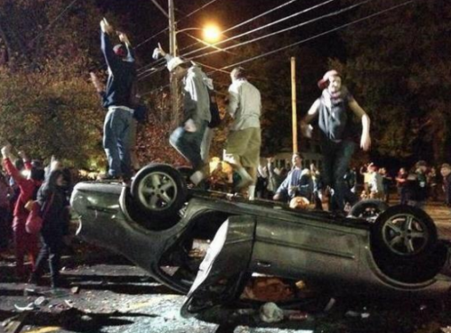 whitetears365: postracialcomments: Look at these thugs destroying their community! Gang violence wit