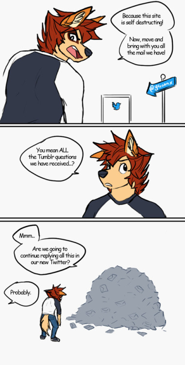 Here is my AD Twitter i just made. I’ll try to keep drawing ask Yug/Gunn there and posting art. 