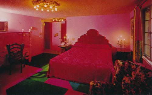 deadmotelsusa: Opened in 1958, the Madonna Inn is well known for its unique decor, pink di