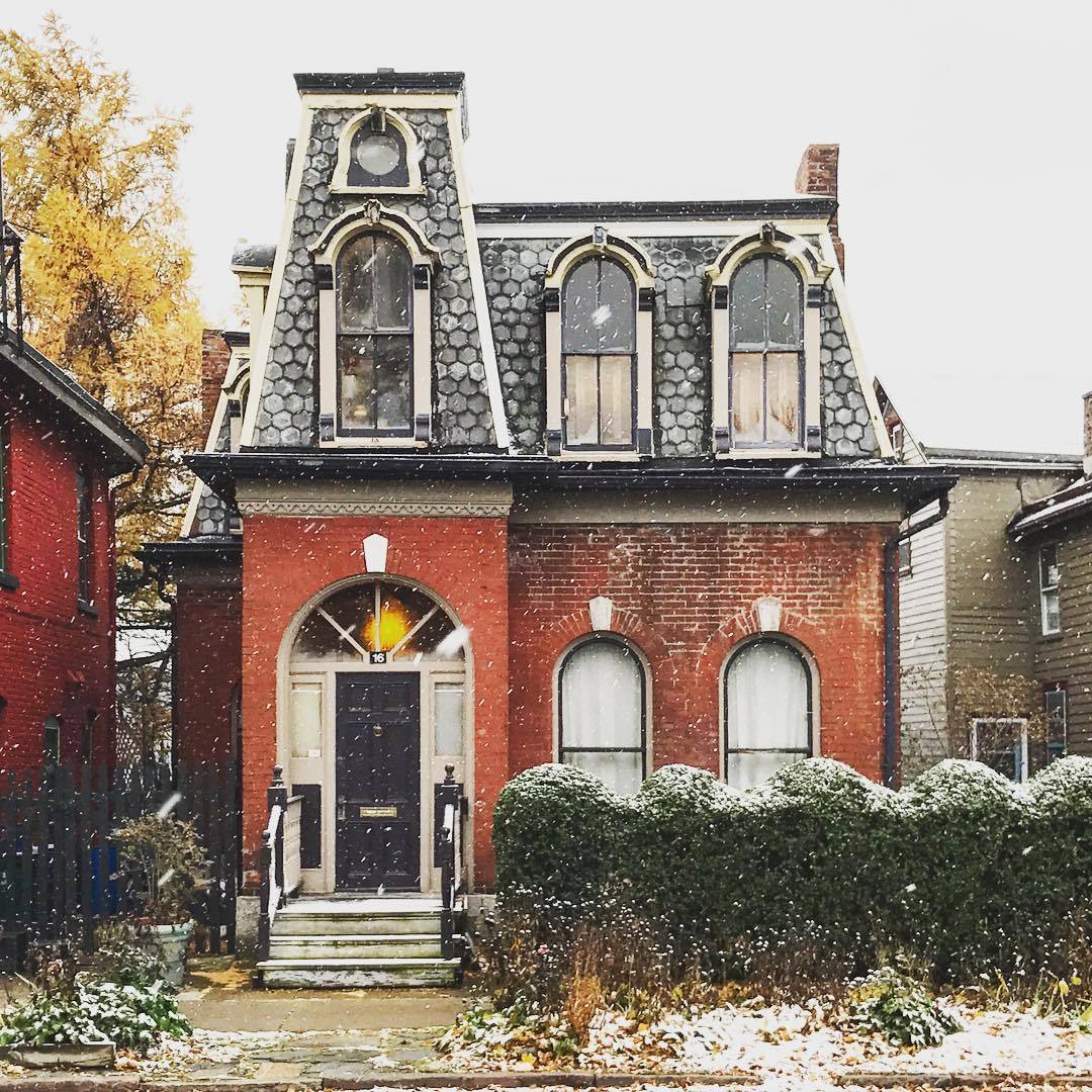 steampunktendencies: Snowy Victorian Houses 3 Snowy Victorian 1 &amp; 2 