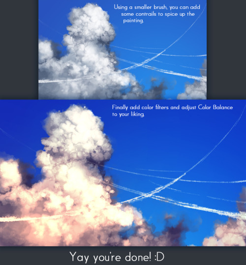 yuumei-art: The second part of the cloud tutorial is done :D You can view the full version on my dA.