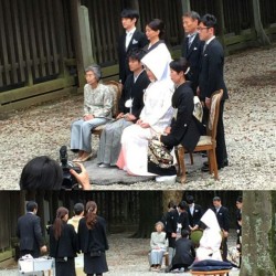 We&rsquo;re very lucky to witness a #traditional #japanese #wedding at the #Meiji #shrine   #travel #Tokyo 🇯🇵 🌼 🎌 (at Meiji Shrine)