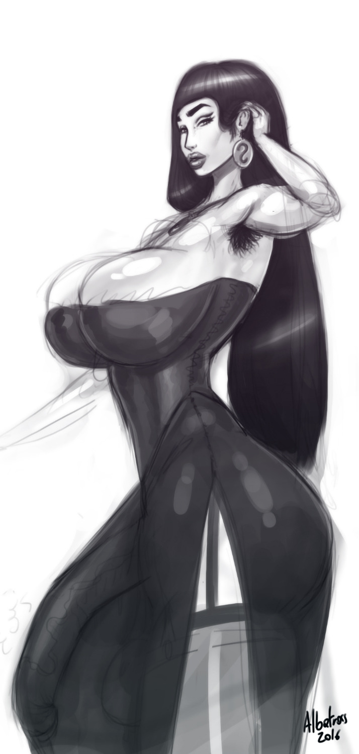 albatrossart:  And here is a very rough sketch of a character I’m going to be working