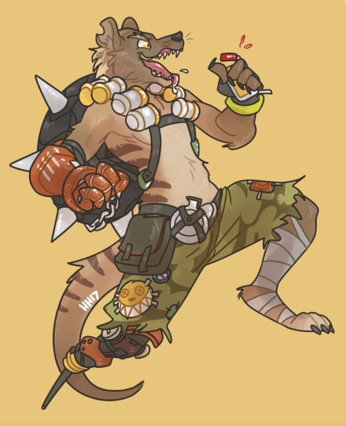 tigerterritory:thylacine junkrat for mayalex on plurk c: