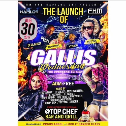 Tonight! Tonight! ALL ROADS LEAD TO TOP CHEF! THE LAUNCH OF #GALLISWEDNESDAYS ‼️FOREIGN EDITION! 140