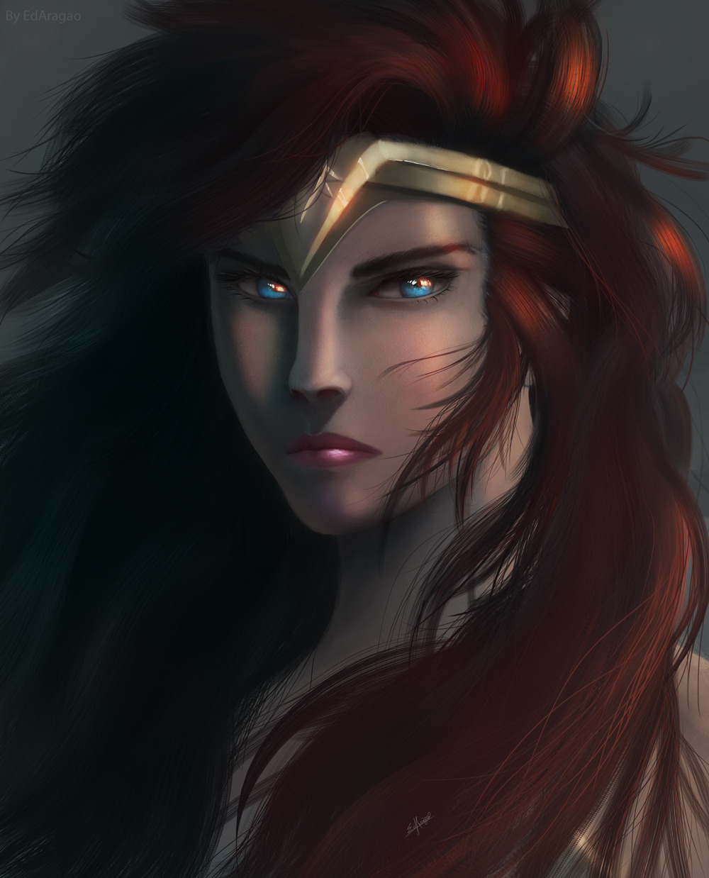 Wonder Woman digital painting.  Made in photoshop.