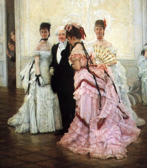 Detail of “Too Early” by James Jacques Tissot1873