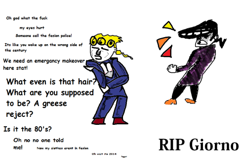 fineartforthepepole:  What if worst jojo met best jojo? Talk shit get hit  You have excellent taste