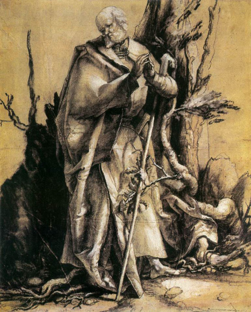 St. John in the Forest, 1515, Matthias GrunewaldMedium: chalk