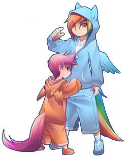 rudragon-stuff:  Rainbowdash And scootaloo