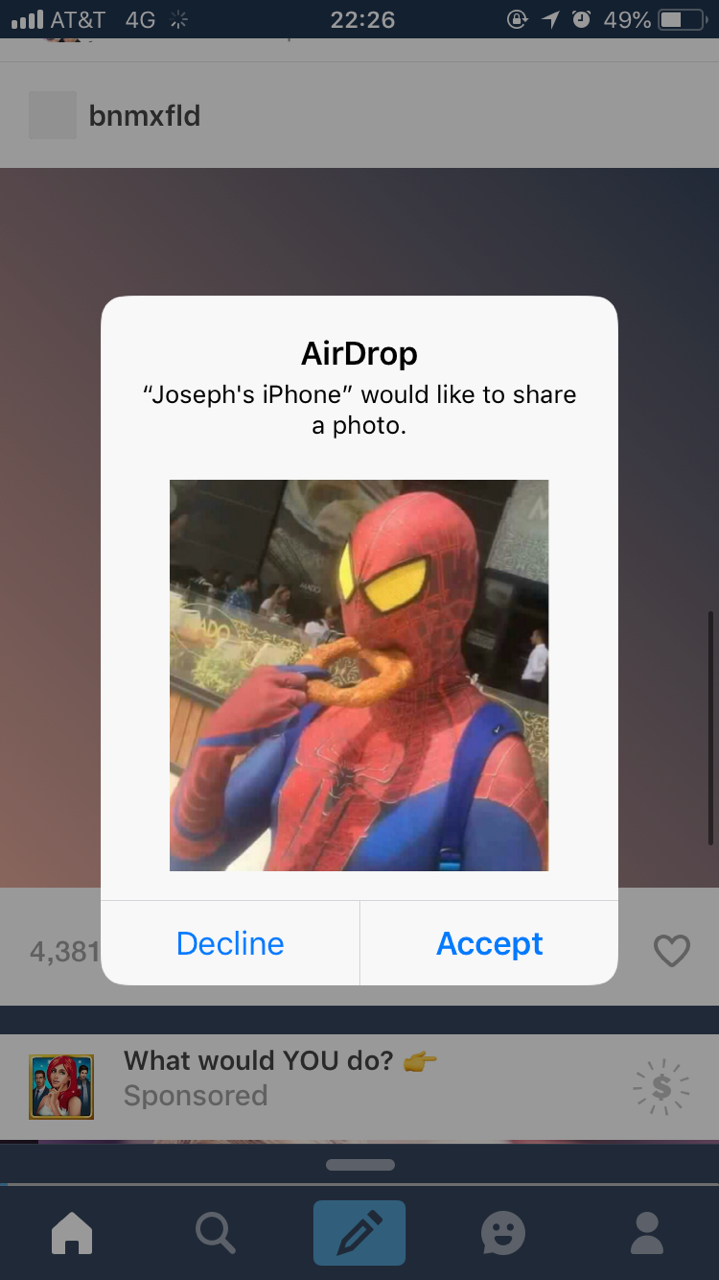 funny pictures to airdrop