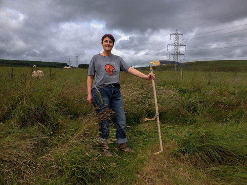 The scythe had its maiden voyage today (even though my birthday was weeks back)! I was &ndash; t