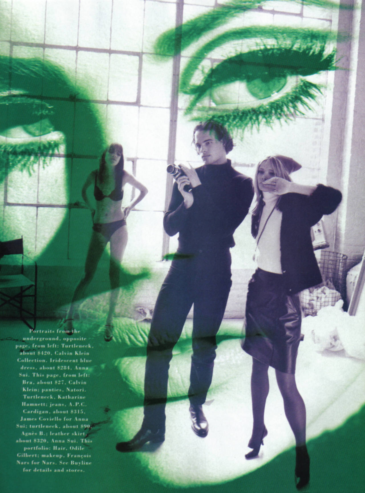 fkaho:  Harper’s Bazaar August 1995It’s the fashion factoryPhotograhed by Peter