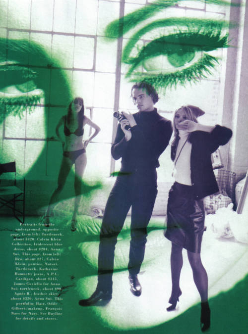 fkaho:  Harper’s Bazaar August 1995It’s the fashion factoryPhotograhed by Peter Lindbergh 