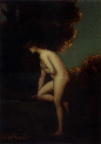 Marie Augustin Zwiller (1850–1939)Femme nue à la fontaine