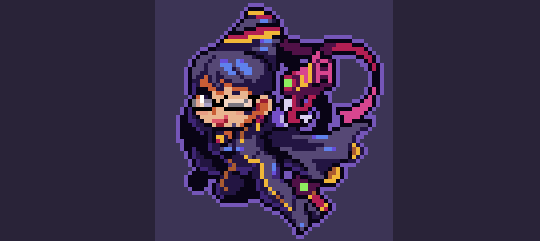 ginsengandhoney:little bayo pixel. it’s bayonetta’s 606th birthday today! happy