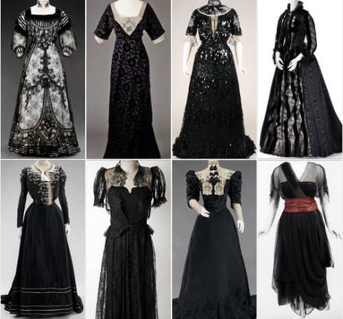 warpaintpeggy:  some of my favorite vintage dresses        ↳  black 