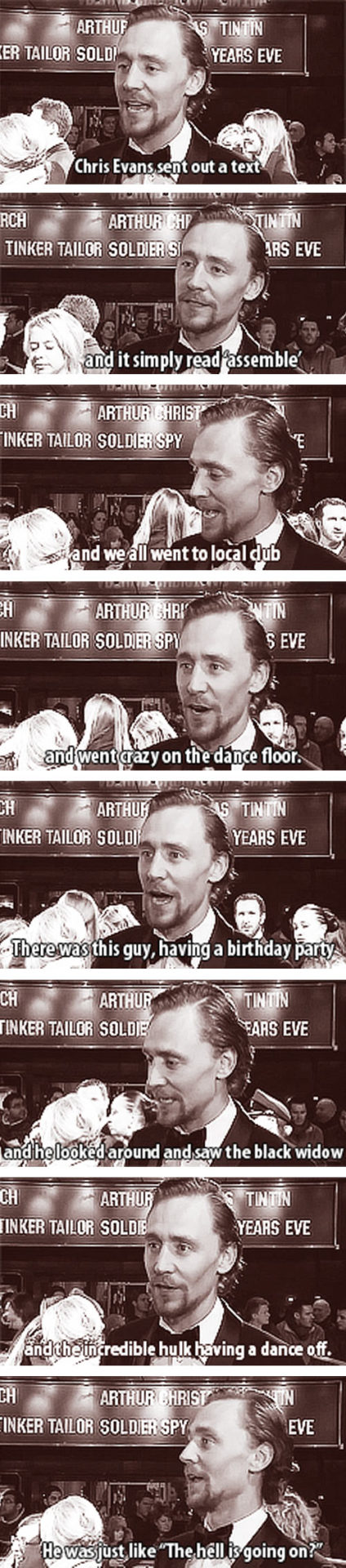 itsstuckyinmyhead:  I want the avengers to show up to my b-day party. photo set#13