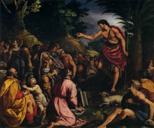 The Preaching of St. John the Baptist, Alessandro Allori, 1601-03