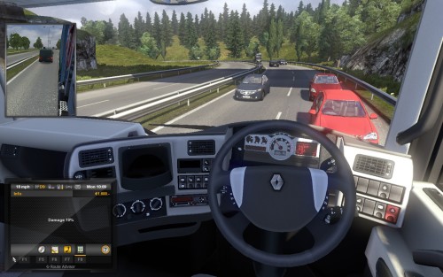 nightshadezero: 5 minutes into Euro Truck Simulator and I’ve made the mistake of forgetting th