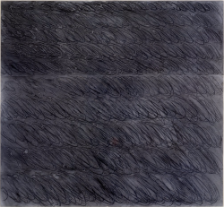 nobrashfestivity:  Cy Twombly,   Untitled, 1967, Oil on paper, 52,7 x 57,2 cm  