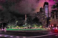 simplymyview:  Columbus Circle At Night 