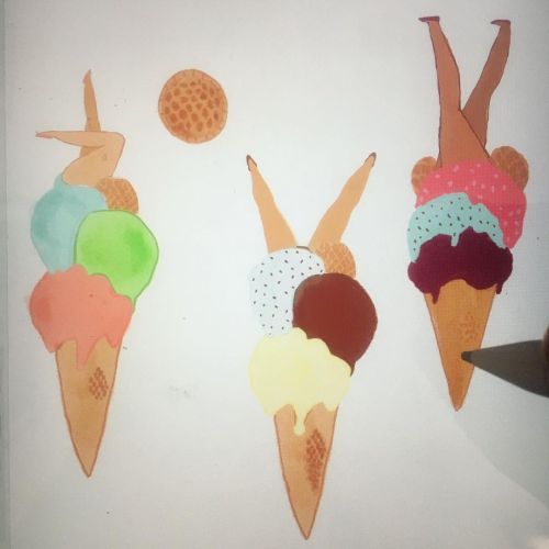 #workinprogress #icecream #illustration #summervibes #patterndesign #paolapaganostudiohttps://www.