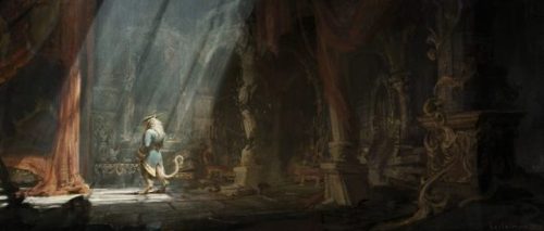 moonlightsdreaming:Disney’s Beauty and the Beast concept art Illustrated by Karl Simon