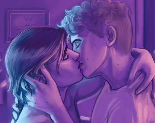 vkelleyart: As promised, here’s the third image in the “A Boy In My Arms” series: Midnight!So again,