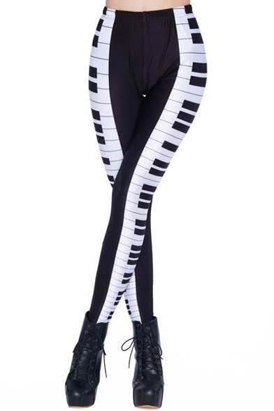 humorkingfun:  Black and White Pant &amp; Leggings Striped Loose Pant Geometric