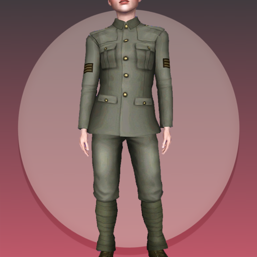 joojconverts: 4t3 Convert from WaxesNostalgic’s WW1 Enlisted Uniform       