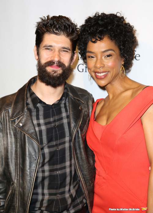 Ben Whishaw and Sophie Okonedo attends the 82nd annual Drama League Awards Ceremony And Luncheon at 