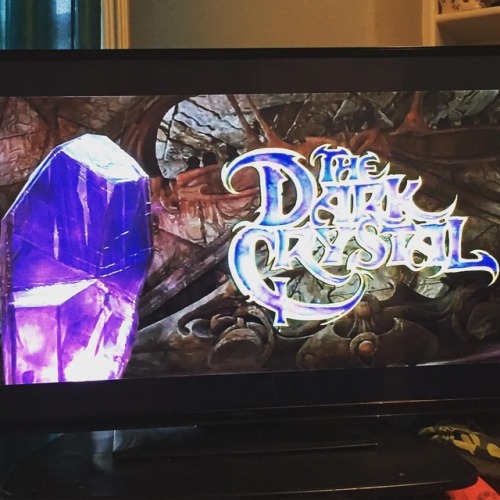 Seems only fitting to watch this after the colossal news from #netflix ! #darkcrystal #cantwait