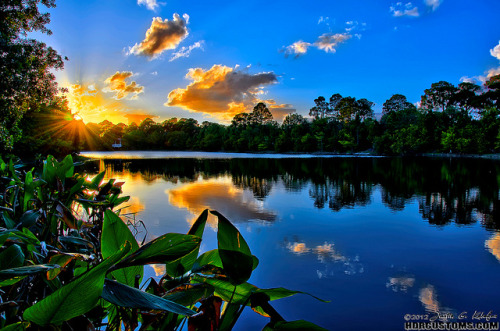 Beautiful sunset over Lake Secret by HDRcustoms (very busy) on Flickr.