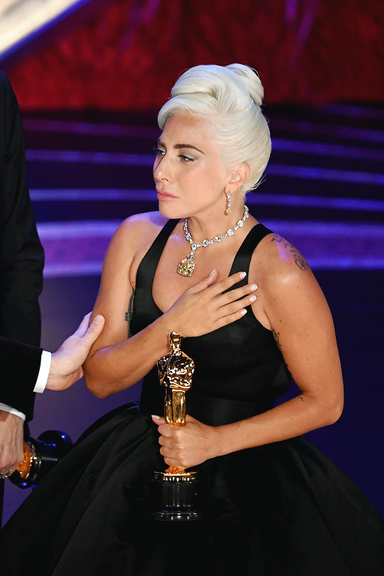 awardseason:
“  LADY GAGA
Best Original Song - “Shallow” (A Star is Born)
91st Annual Academy Awards | February 24, 2019
”