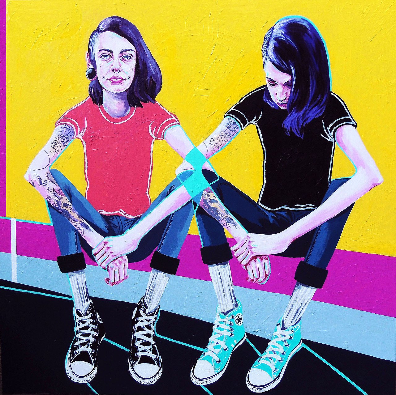 showslow:  Colorful Paintings by Jaya Nicely | Tumblr 