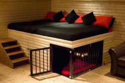 tuffluvdaddy:  lordteligent:  This, this will be the bedroom I build once I have my own home. When my kitten has been bad she will sleep in her cage till morning. I don’t care what it takes to build it, I will do it.  mmmm  want  &lt;3 