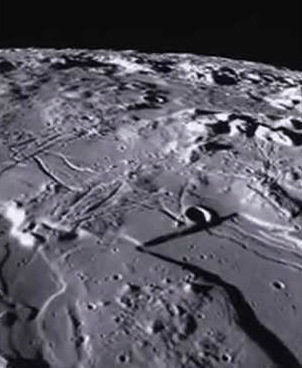 humanoidhistory:  The Mare Orientale basin on the Moon, observed in a flyover by