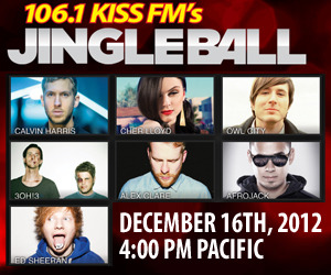 KISS FM Seattle&rsquo;s JINGLE BALL Streams Live On Stickam Sunday 12/16! Live coverage of 106.1