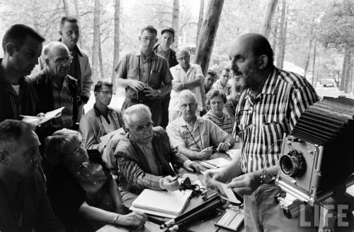 Ansel Adams teaches a summer course in photography(Alfred Eisenstaedt. 1959)