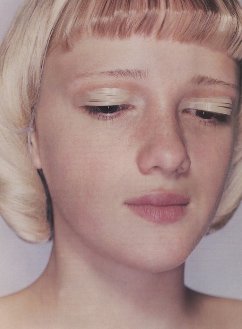 maryjopeace:JENS STUART | BEAUX YEUX | MAKEUP MICHELLE REINER | L’OFFICIEL N.833 | MARCH 1999 