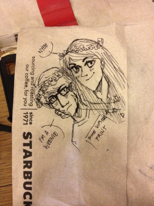 michaellorenzana:  Shout-out to my super talented bestfriend theicarustheory who drew this illustration of me and guiastar.  Feel better okay? Go Gia you can do it!  We’re all in this together…  You’re still a weenie who uses hsm songs for