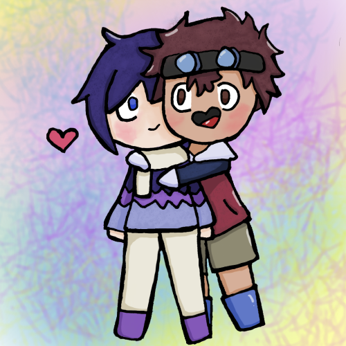 Been Obsessed With Digimon Lately, Especially These Two Gays. They Are Adorable.
