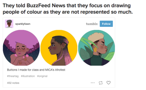 buzzfeed:This Artist (@sparklyfawn) Started An Important Hashtag So Black Artists Can Get The Recogn
