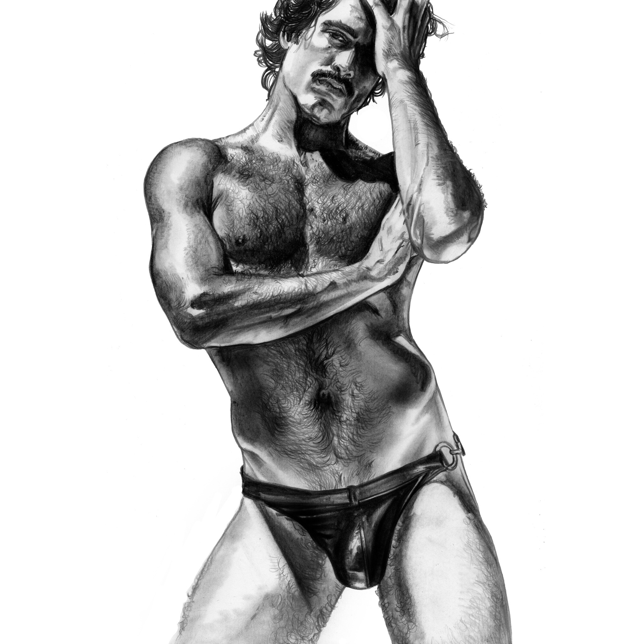 Porn photo davidfarquhardesigns:Dan, Pencil Drawing