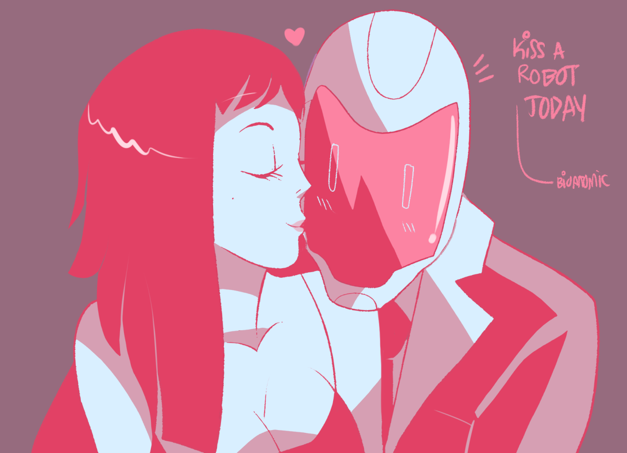 robotmother:  bioatomic: monster couples two thumbs up at my own art 