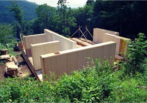 Shigeru Ban - Furniture House. Yamanashi, Japan. 1995  The construction system for the Furnitur