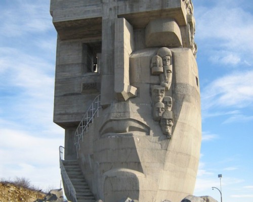 The Mask of Sorrow (Magadan, Russia), a monument to victims ofthe gulag prison camps in the Kolyma r